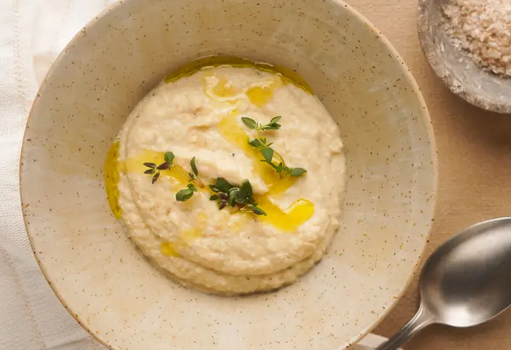 Selymes zellerpüré barnított vajjal