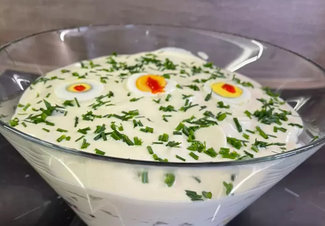 Krumplis tojássaláta