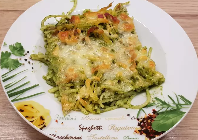 Spenótos rakott tészta