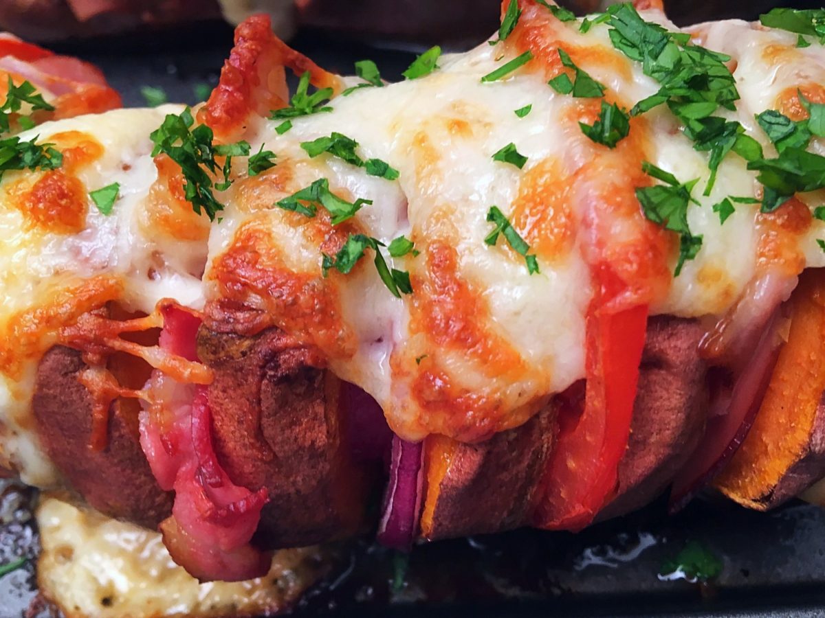 Hasselback édesburgonya
