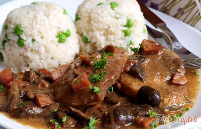 Gombás sertésszelet