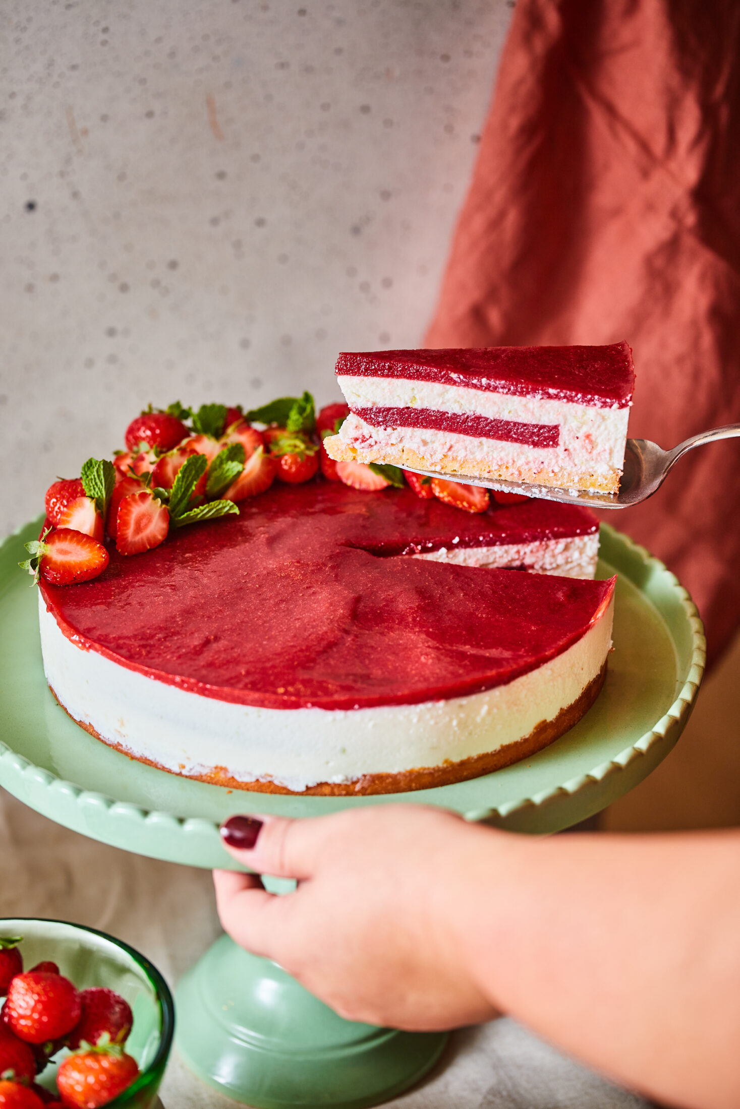 Epres túrómousse-torta