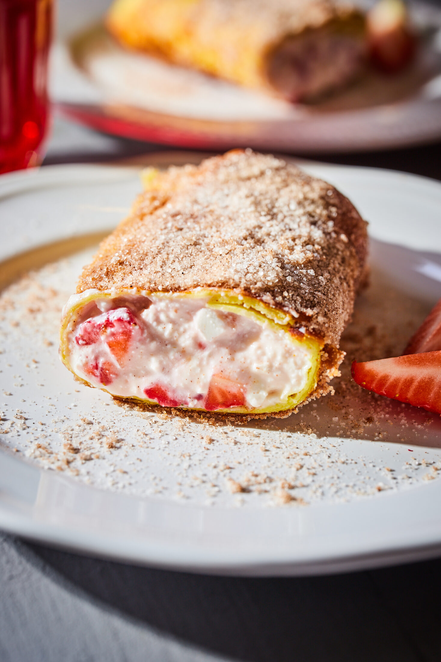 Epres-túrós chimichanga