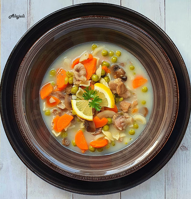 Tárkonyos csirkezúza leves