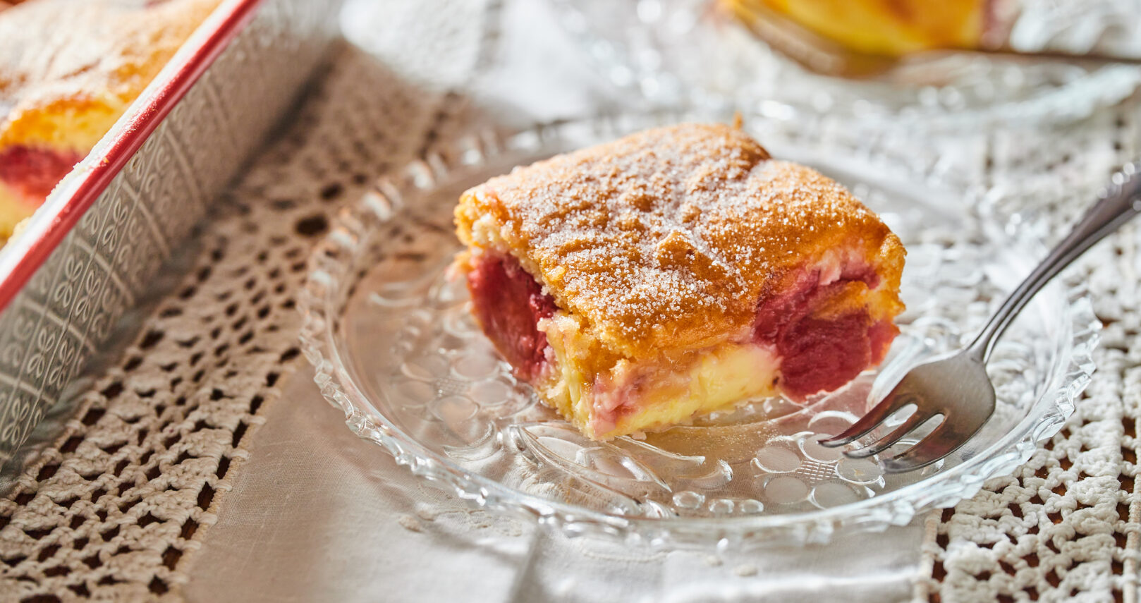 Epres-pudingos süti