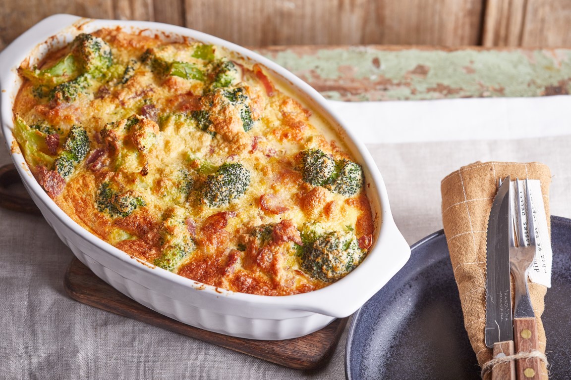 Tarjás-baconös brokkolifelfújt