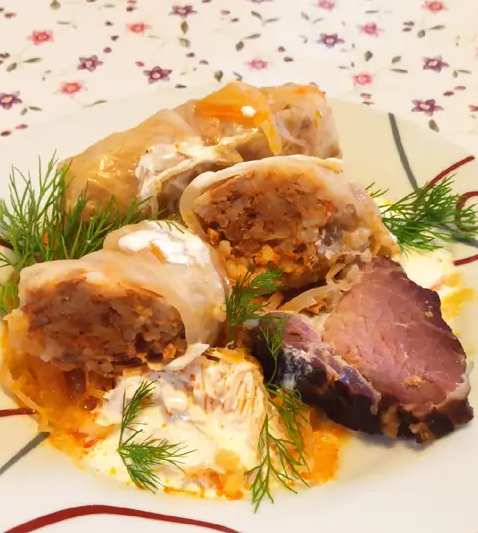 Nyári, kapros, töltött káposzta