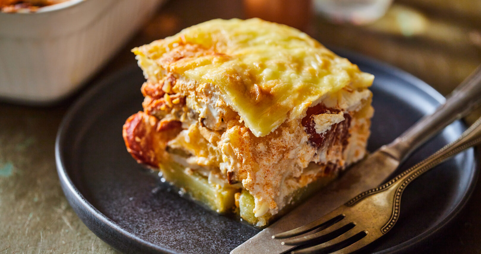 Padlizsános rakott krumpli