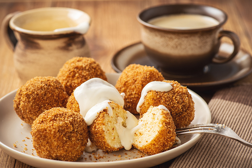 Habkönnyű túrógombóc