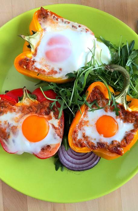 Sült töltött paprika