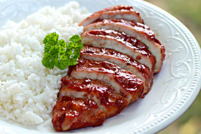 Szilvamázas grillezett csirkemell