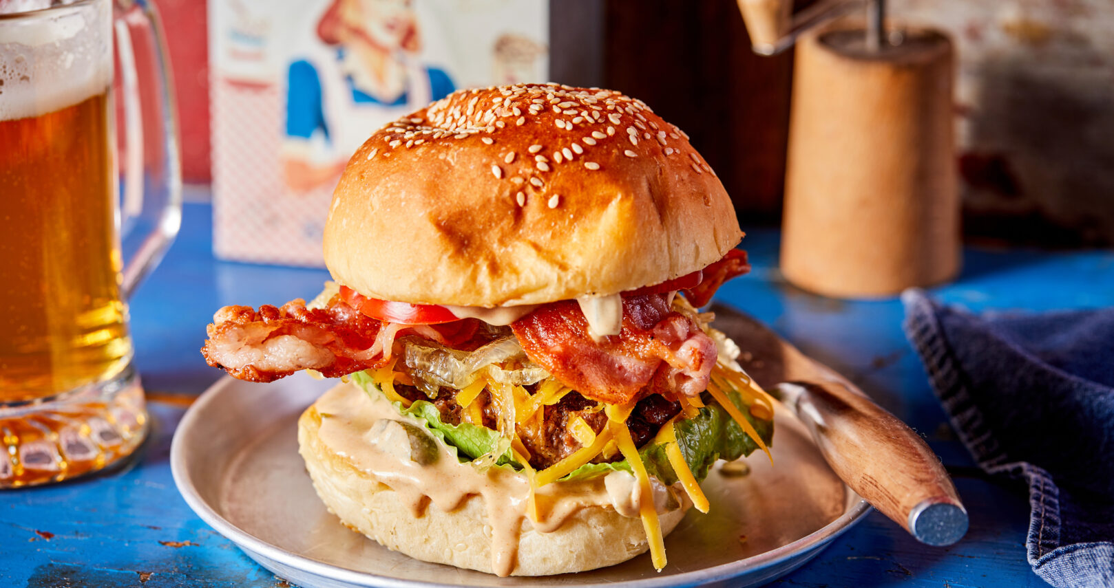 Klasszik amerikai hamburger