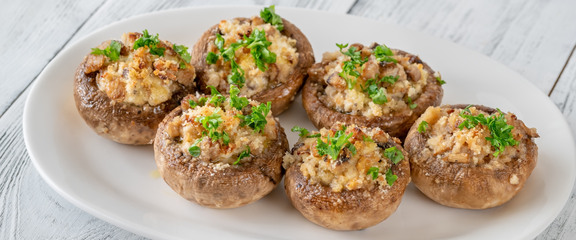 Krémsajttal töltött gomba